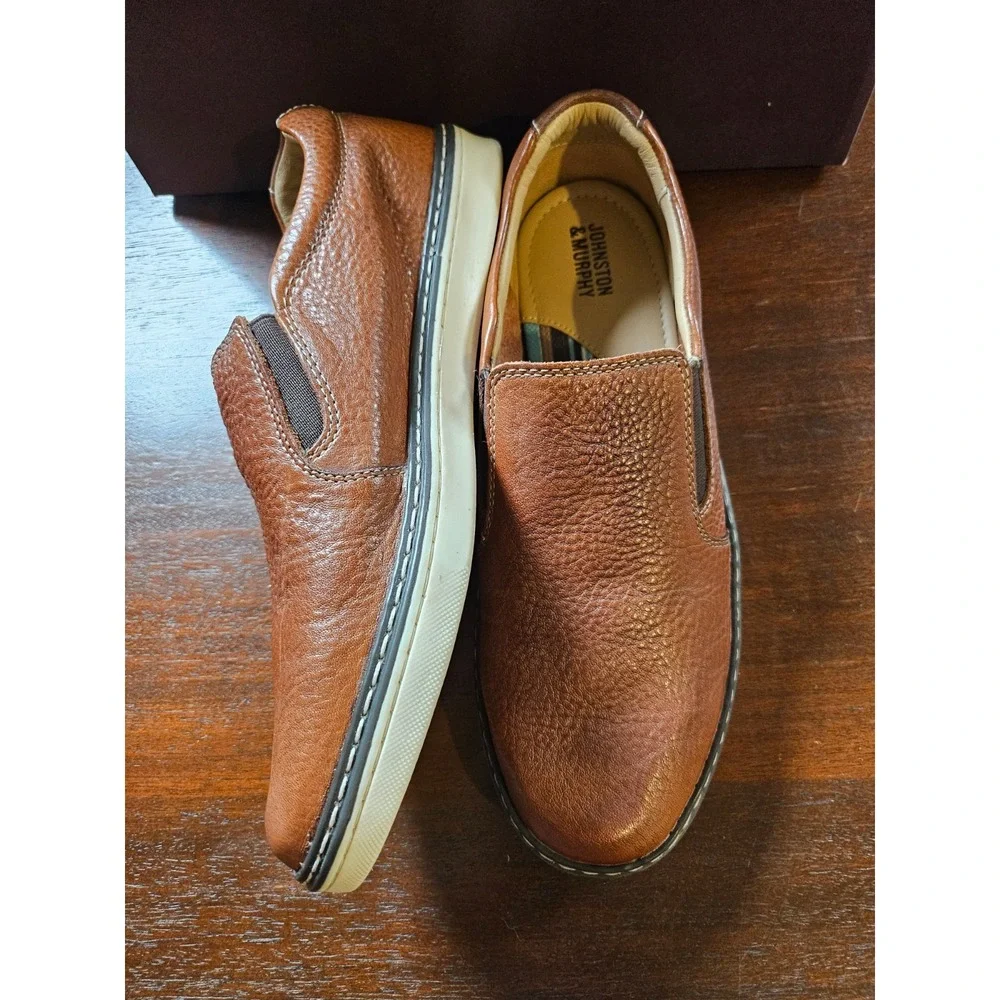 Boys Size 6 Johnston & Murphy McGuffey 2 Woven Slip-On New in box‎ MFRP $129